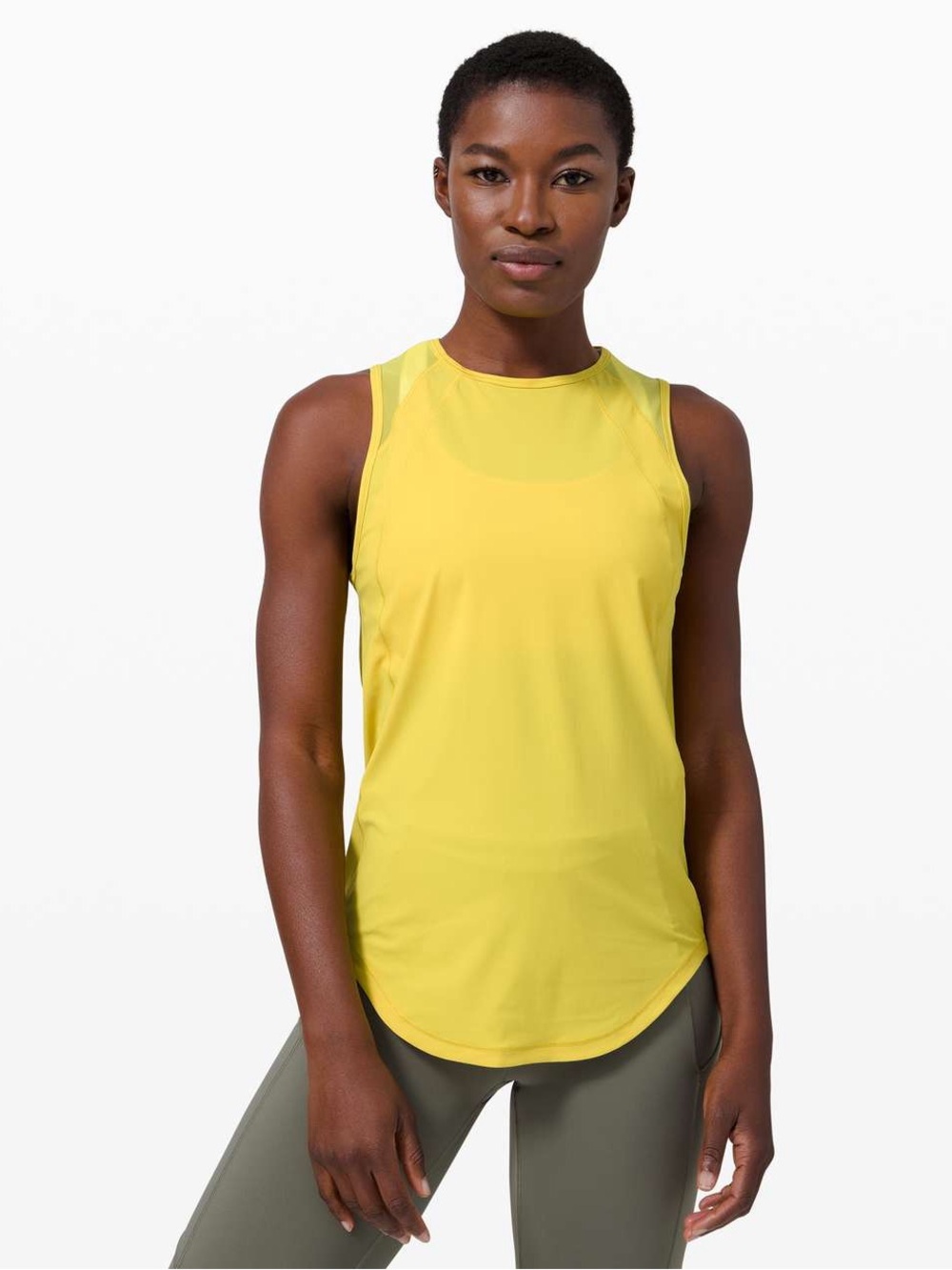 Yellow Lululemon Sculpt Tank
